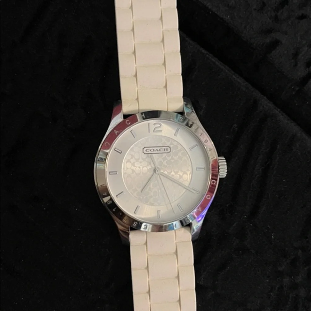 Coach White and Silver Women's Watch